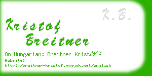 kristof breitner business card